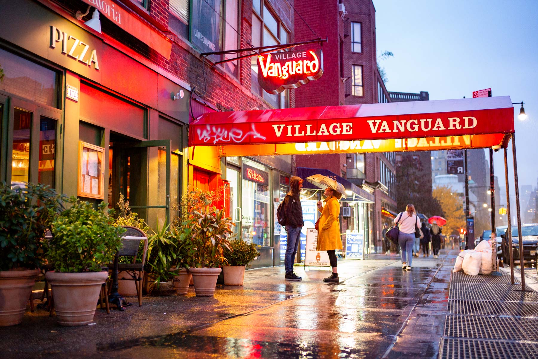 Village Vanguard in the Rain NYC