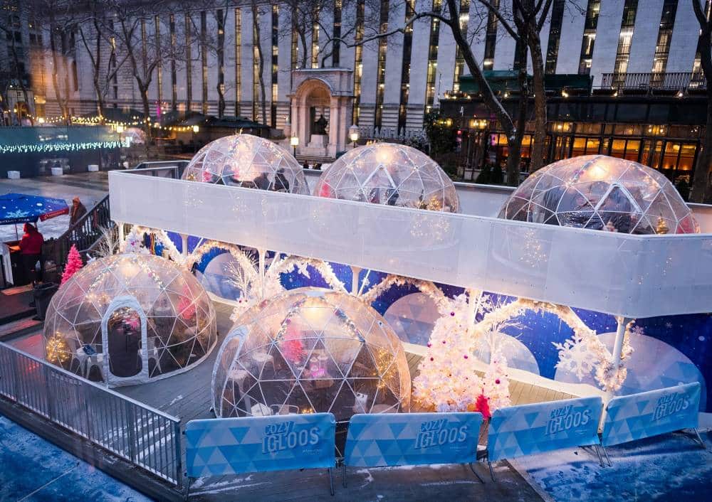 Igloos at Bryant Park