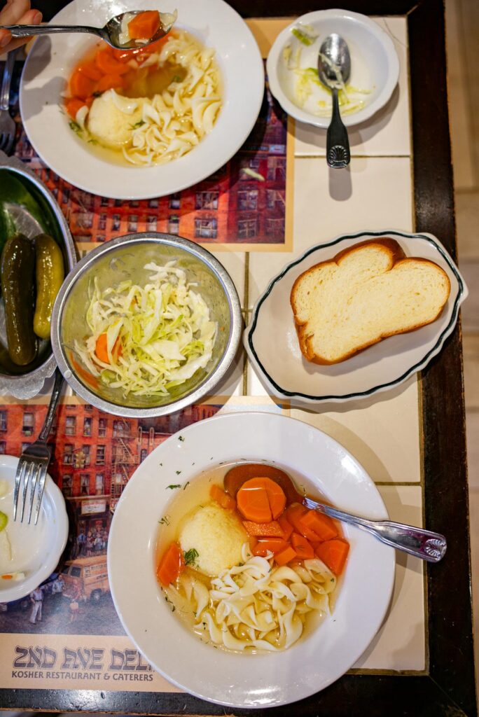 2nd Avenue Deli on the Upper East Side with classic deli counter