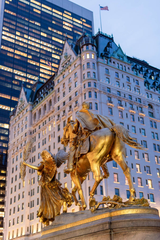 The Plaza Hotel and Central Park South NYC