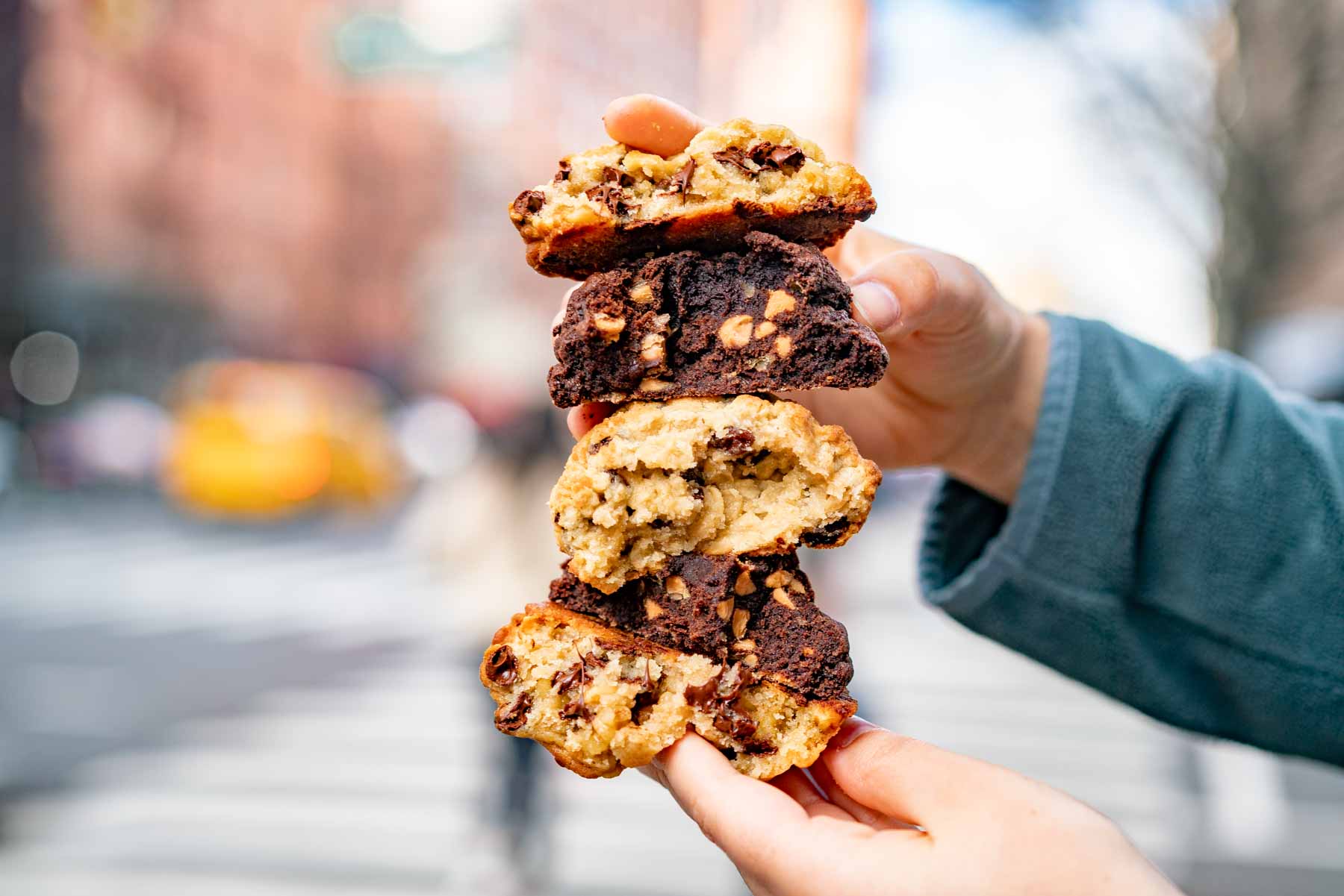 A warm Levain Bakery cookie, a few blocks from the Natural History Museum