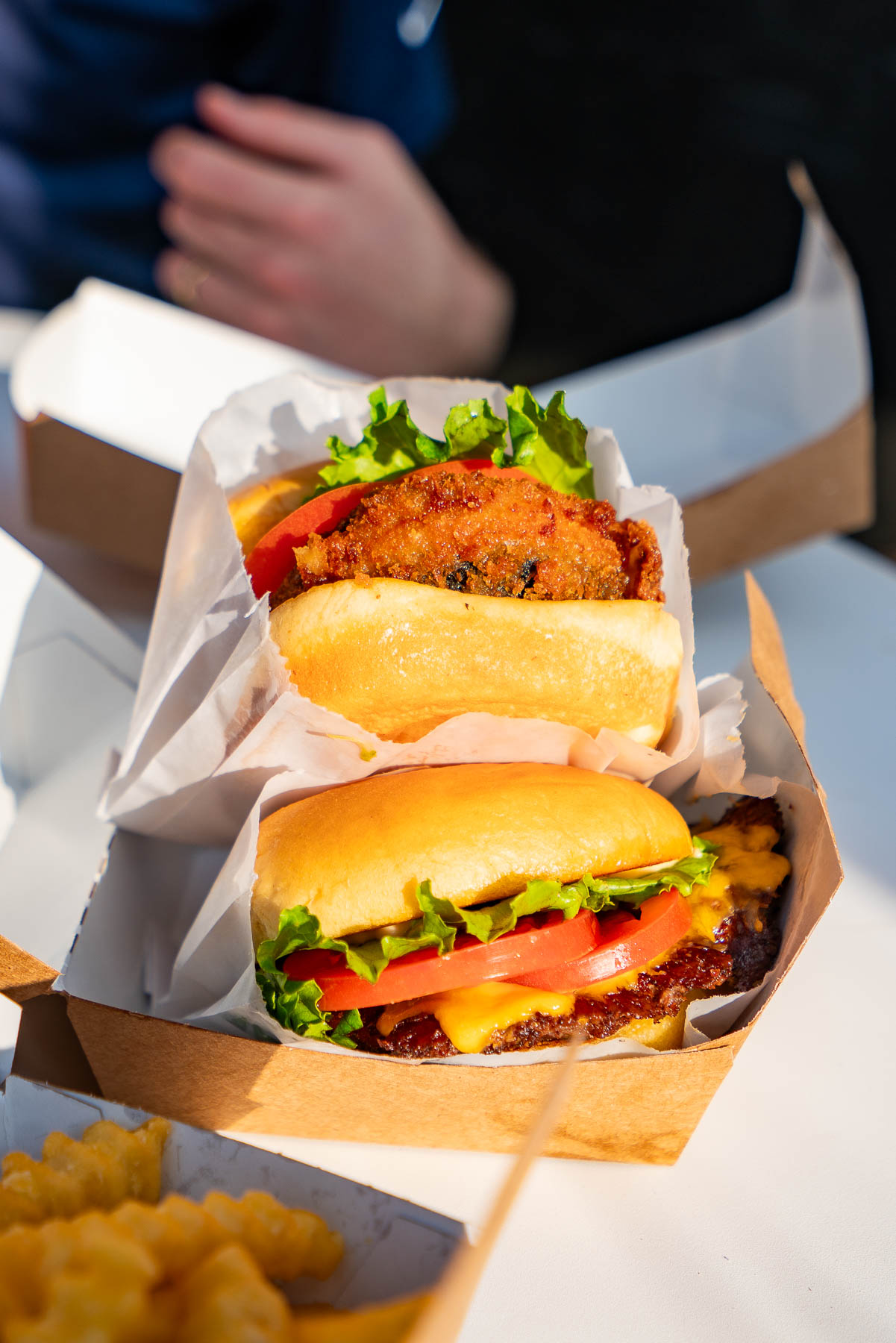 Shake Shack across from the Natural History Museum on Columbus Avenue