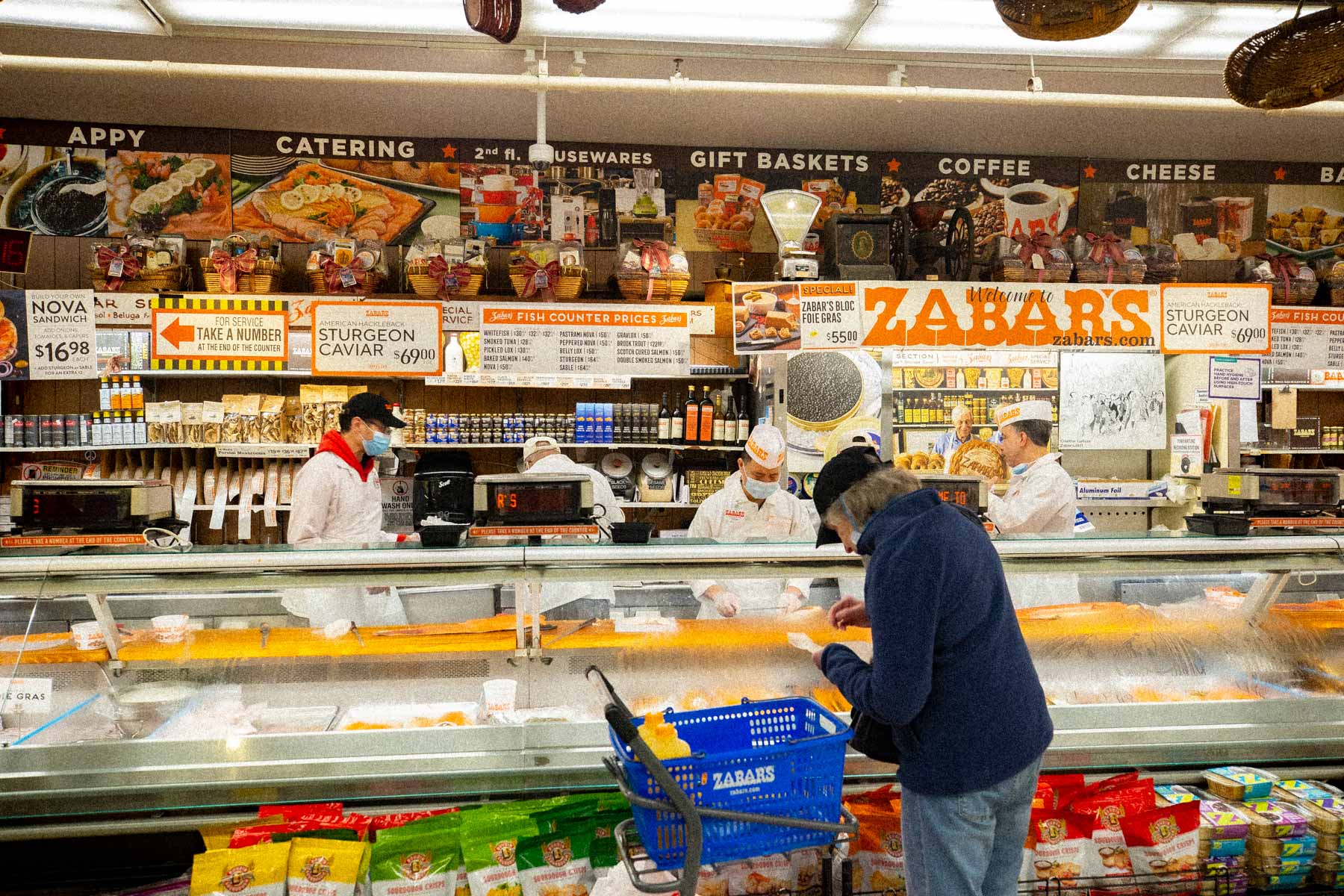 Zabar's Cafe on Broadway, a Upper West Side institution near the museum